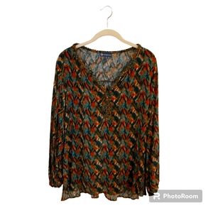 Democracy Women's High/Low Top With Braided Detail Size XLThis Democracy women's